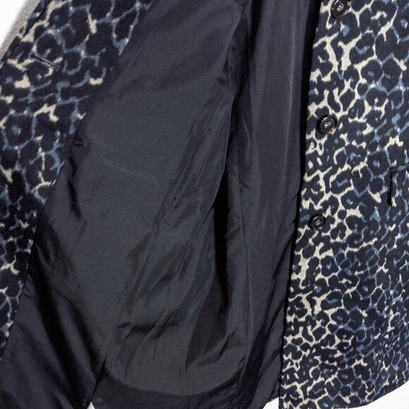 NEW Ann Taylor LOFT Women’s Coat Mobwife Animal Print High Stakes Luxe Size L - Picture 9 of 13